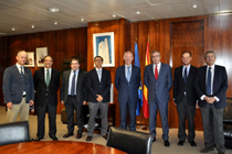 Junta Directiva con el Presidente de Puertos del Estado. Año 2015.